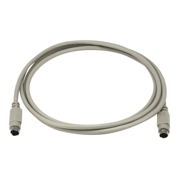 PS/2 Male to PS/2 Female Straight Keyboard / Mouse 6 ft MiniDin6 Male to MiniDin6 Female 6 Conductor QualConnectTM PS/2 Extension Cable 